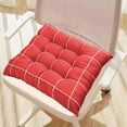 thumbnail image 1 of Fnyoxu Chair Cushions for Dining Chairs, Tufted Overstuffed Textured Memory Foam Kitchen Chair Pads, Meditation Floor Pillow, Square Large Pillows Seating, Floor Cushion(Red), 1 of 8