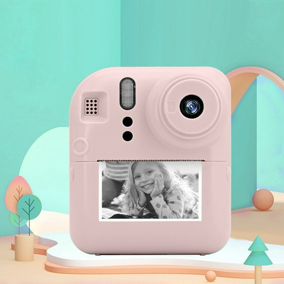 Fnyoxu Children's Digital Camera With HD Video Recording And Instant Printing - Portable, Easy To Use For Kids, Students, Printable Photos, Compact Design