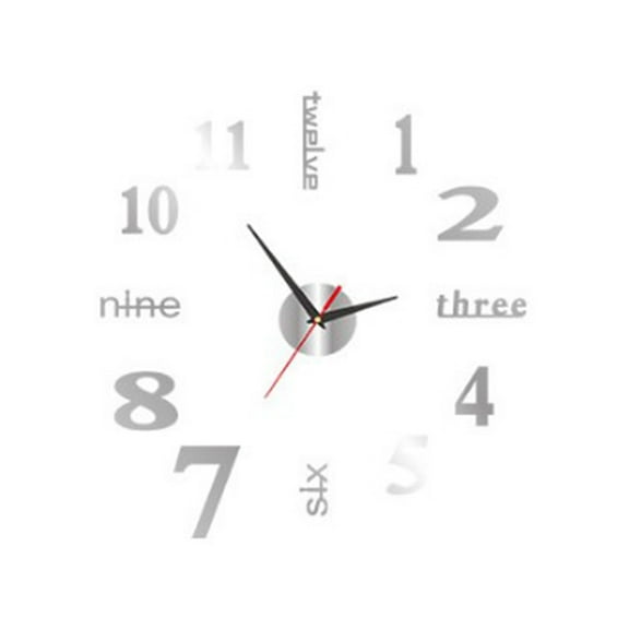 Fnyoxu Comfortable And Creative DIY Wall Clock Without Punching, Personalized Living Room, Bedroom Clock, Silent Digital Clock, Decorative Wall Sticker Clock