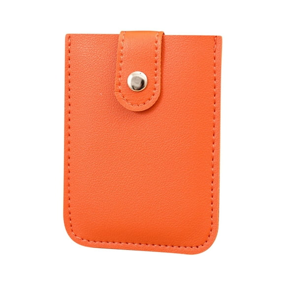 Fnyoxu Concealed Pull Card Bag Storage Multi-card Slot with Snap Button Pull-out Business Card Holder Storage Card Holder