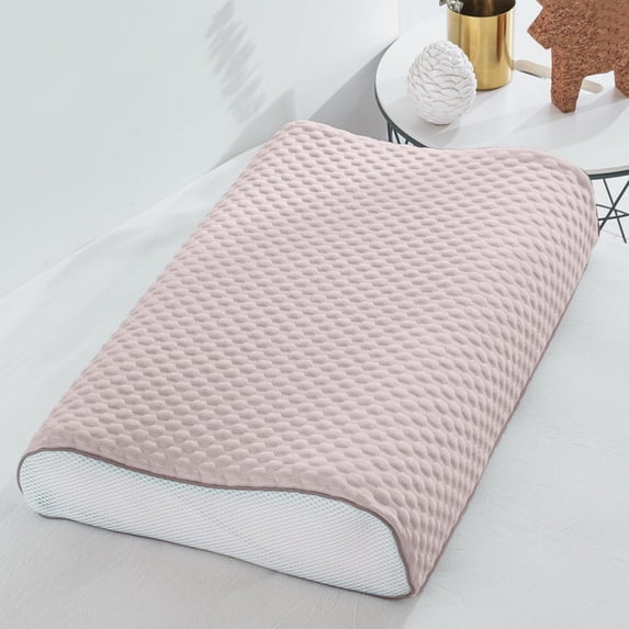 Fnyoxu Cooling Pillow Protector 20x19 Inch for Memory Foam & Latex Pillows - Ice Silk Cover with 3D Texture, Breathable Hotel Quality