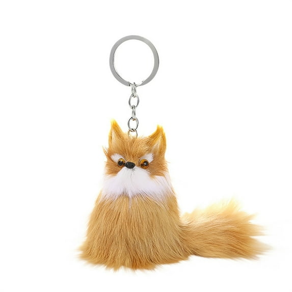 Fnyoxu Cute Plush Keychain Creative Bags Hanging Backpack Phone Pendant Accessories