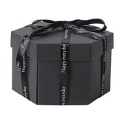 Fnyoxu DIY Creative Photo Box Hexagon Multi-layer Explosion Box Creative Surprise Box Handmade With Guide Photo Album