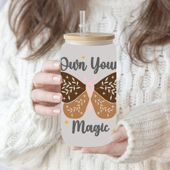 Fnyoxu DTF Cup Wrap Transfer Stickers,Fall Leaves Decorative Sticker for Cups , Mugs , Tumbler , Bottles , Dishes Ect