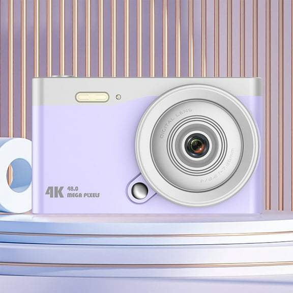 Fnyoxu Digital Camera 1080P HD Video, 48MP Photography with Electronic Stabilization, 16X Digital Zoom, Portable Student Camera for Vlogging, Rechargeable Lightweight Travel