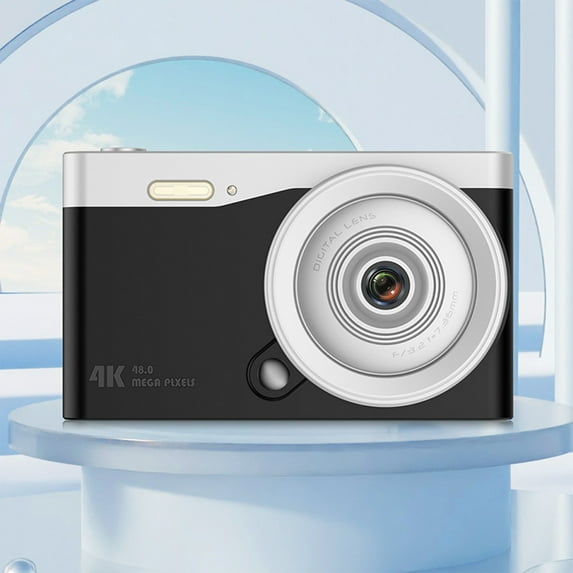 Fnyoxu Digital Camera 1080P HD Video, 48MP Photography with Electronic Stabilization, 16X Digital Zoom, Portable Student Camera for Vlogging, Rechargeable Lightweight Travel