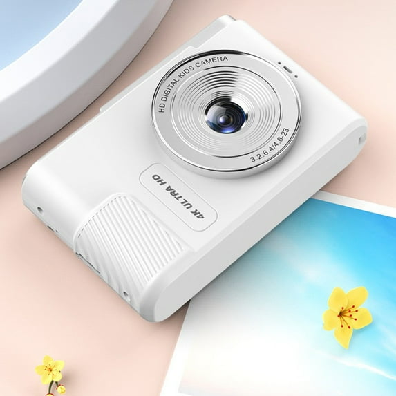 Fnyoxu Digital Camera with Dual Front and Rear Cameras, Supports 8x Optical Zoom and HD Video Recording, Lightweight Portable Design with Large Capacity Battery for Vlogging and Everyday Use