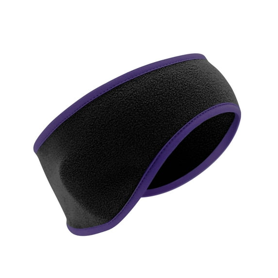 Fnyoxu Ear Warmer Headbands, Winter Ear Muffs Headband for Men Women Kids, Winter Running Ear Warmer with Ponytail for Women, Fleece Ear Warmers Headband for Cold Weather Ski Yoga