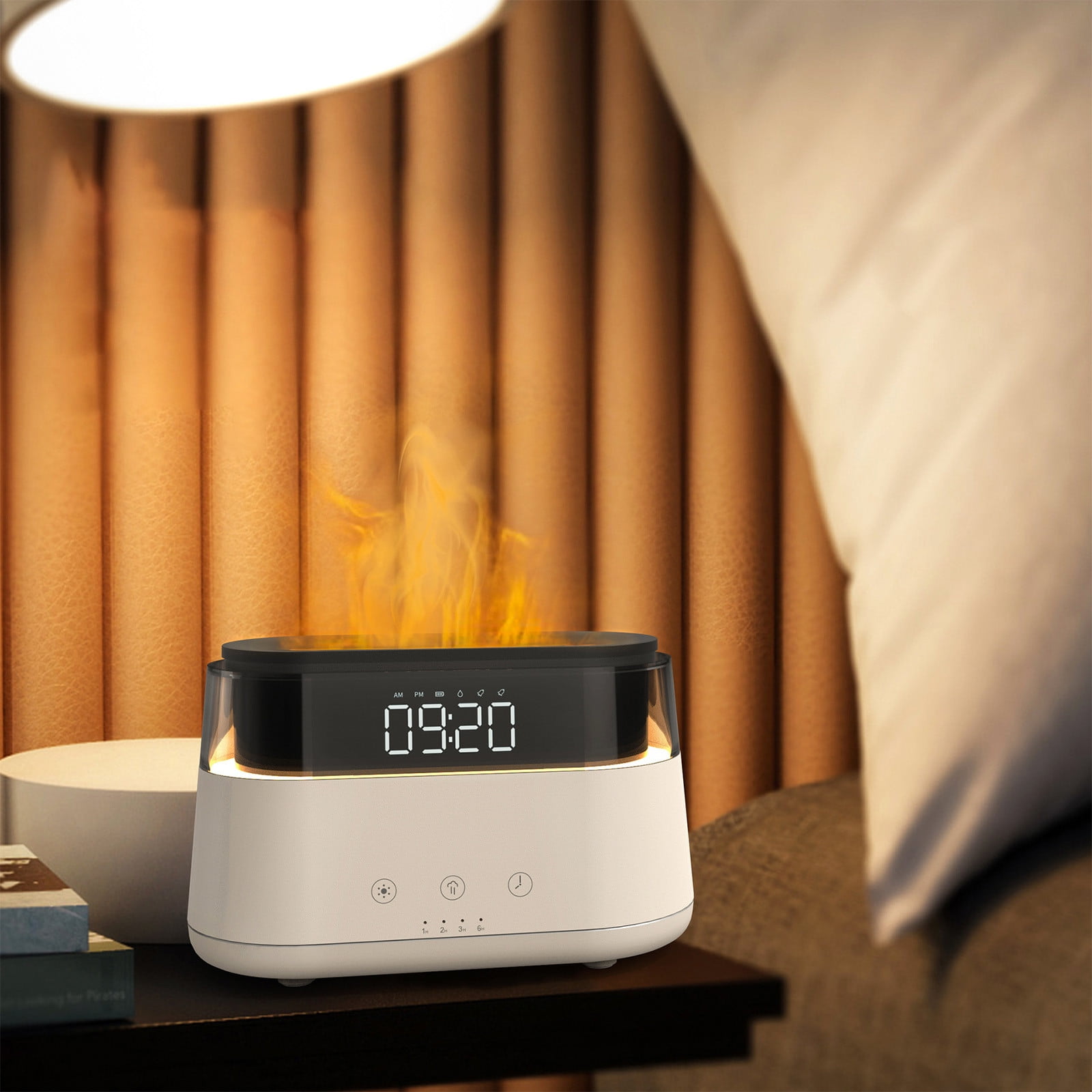 Fnyoxu Essential Oil Diffusers - Diffuser with Digital Alarm Clocks,LED ...