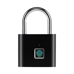 Fnyoxu Fingerprint Padlock,Smart Keyless Lock,Locker Lock,Biometric Metal Keyless Thumbprint Lock,,USB Rechargeable,for Locker,Backpack,Suitcase