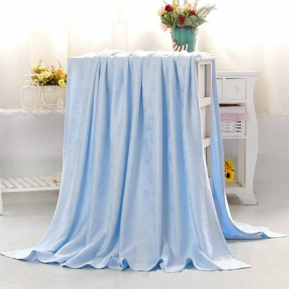 Fnyoxu Fitted Sheet,Protective Cover for Bed Mattress,Deep Pocket Fitted Sheet,Winter Warm,Breathable,Non-Slip Perfect for Skin Care Bed Sheet,for 18”-24” In Mattress-Blue-S