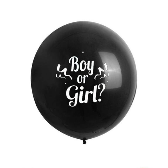 Fnyoxu Gender Reveal Balloon,Boy Or Girl Balloon,2pcs 36 Inch Baby Gender Reveal Balloons with Heart Shape Confetti,Baby Shower Gender Reveal Party Supplies