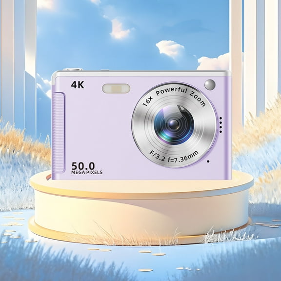 Fnyoxu HD Digital Camera with 2.8 Inch Screen, 16X Auto Focus, 1080P Recording, Beauty Filter, Compact Design, Ideal for Students, Selfies, and Christmas Gifts