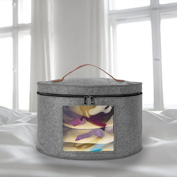 Fnyoxu Hat Storage Bucket Children's toy Storage Case Portable Travel Storage Bag