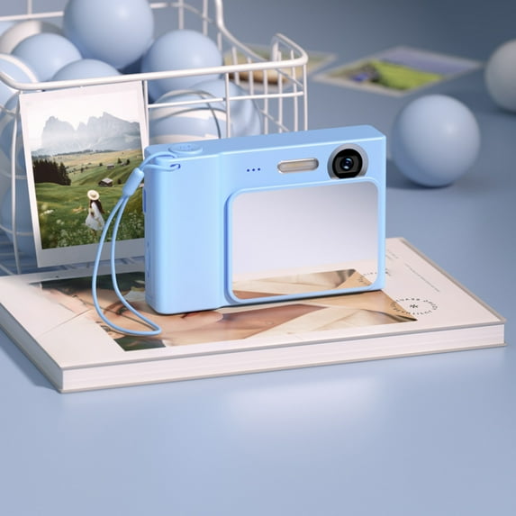 Fnyoxu Hd Digital Camera With Dual Front And Rear Lenses, 8X Optical Zoom, Video Recording, Lightweight Portable Design, Large Battery Capacity