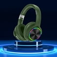 thumbnail image 1 of Fnyoxu Headphones Wireless Bluetooth Headset Subwoofer Bluetooth Mobile Computer Game Music Sports Game IPX4 Waterproofs Headphones,Green, 1 of 8
