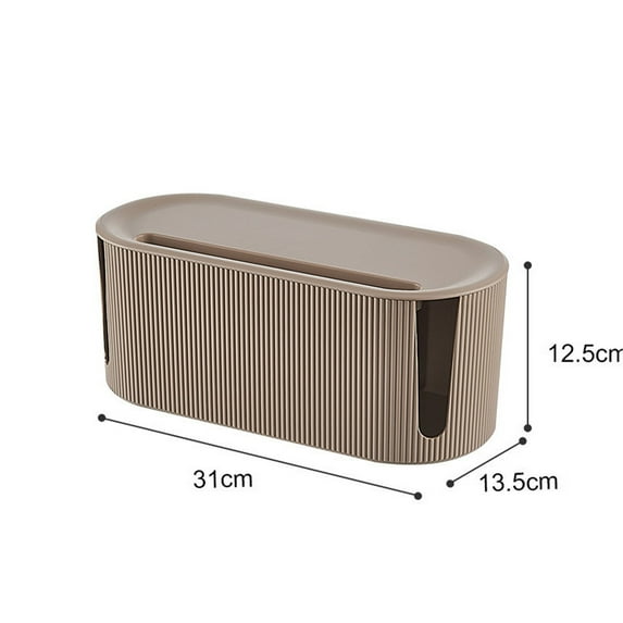 Fnyoxu Home Cable Plug Socket Management Box,Plug Board Storage Box,Wireless WiFi Router Desktop Data Cable Plug Socket Storage Box