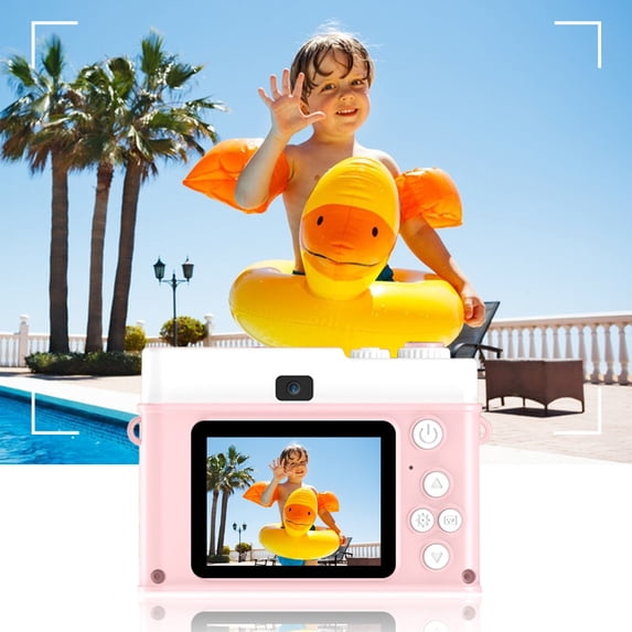 Fnyoxu Kids Digital Camera with Dual Front and Rear Cameras, HD Video Recording, Autofocus, Long Battery Life, Portable Design for Children, Students, Beginners