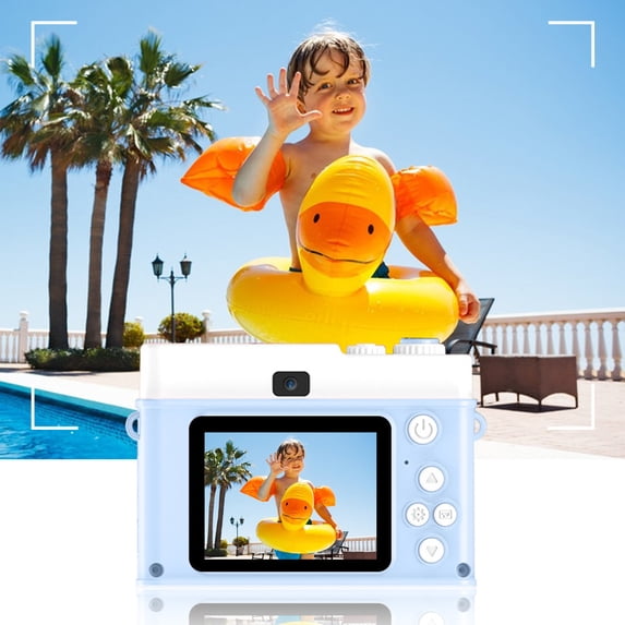 Fnyoxu Kids Digital Camera with Dual Front and Rear Cameras, HD Video Recording, Autofocus, Long Battery Life, Portable Design for Children, Students, Beginners