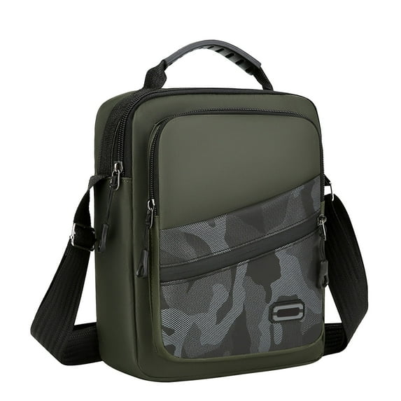 Fnyoxu Large Capacity Waterproof Crossbody Bag, Military Camouflage Shoulder Sling Bag with Adjustable Strap & 7 Pockets, Lightweight Travel Chest Bag for Men/Women, Hiking, Gym, Work Essentials