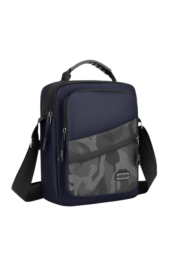 Large Capacity Waterproof Crossbody Bag, Military Camouflage Shoulder Sling Bag with Adjustable Strap & 7 Pockets, Lightweight Travel Chest Bag for Men/Women, Hiking, Gym, Work Essentials