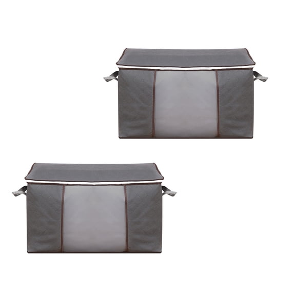 Fnyoxu Large Storage Bags, Clothes Storage Bins Foldable Closet Organizer Storage Containers With Durable Handles Thick Fabric For Clothing, Blanket, Comforters, Bed