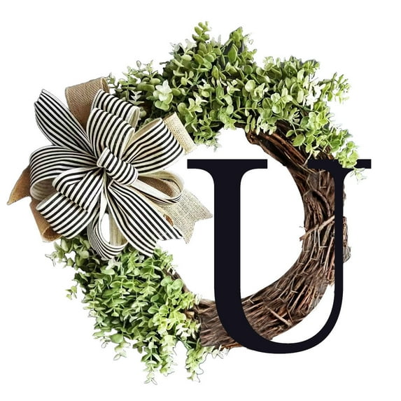 Fnyoxu Last Name Year Round Front Door Wreath,Decorative Hanging Plaques In Front Of The Door