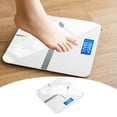 thumbnail image 1 of Fnyoxu Mechanical Bathroom Scales,Highly Accurate Body Weight Scale with Lighted LED Display,Round Corner Design,400 lb,Core 1S,White, 1 of 9