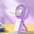 thumbnail image 1 of Fnyoxu Mini Portable Fan Powerful Handheld Fan Rechargeable,3 Speeds Personal Small Hand Fan for Travel Makeup Eyelash Fan for Stylish Kids Girls Women USB Cute Design, 1 of 6