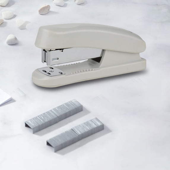 Fnyoxu Mini Stapler 12-Sheet Capacity Dual Mode, Ultra-Light 0.08 lb Portable with Finger Press Design, Compact for Student Office Supplies