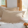 thumbnail image 1 of Fnyoxu Non Slip Pillow Cover 31.5x23.6 Inch - Cotton Ruffle Pillowcase with Elastic Edges, No Iron Required for Universal Pillow Fit, 1 of 6