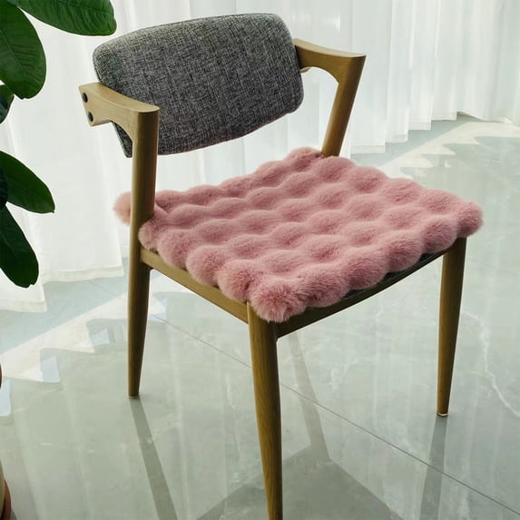 Fnyoxu Non-Slip Seat Cushion 17.72X17.72In - All-Season Office Chair Pad, Breathable Student Stool Cushion for Hard Chairs