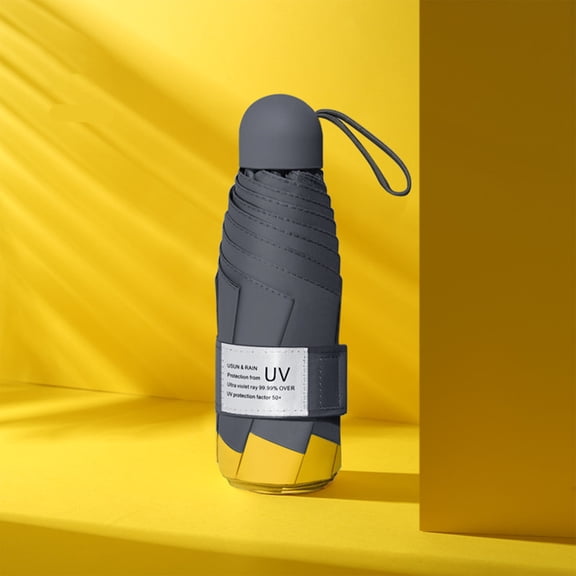 Fnyoxu Portable Windproof Compact Travel Umbrella LED Flashlight Handle Auto Umbrella with Reflective Tape Aluminum Alloy Umbrella