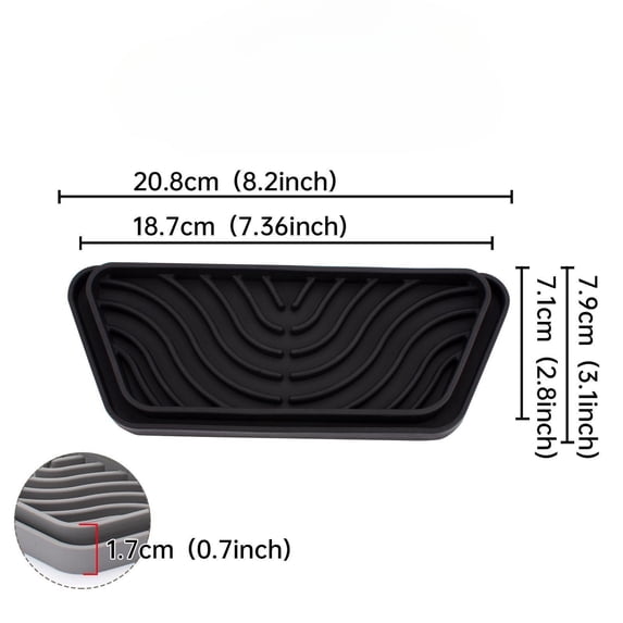 Fnyoxu Refrigerator Drip Catcher Tray,Mini Fridge Drip Tray Protects Ice and Water Dispenser Pan,Fridge Spills Water Pad for Spills,Build-Up and Water Splat