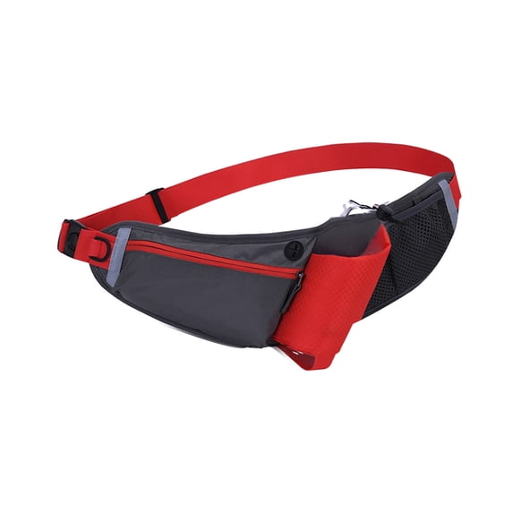Fnyoxu Running Belt With Water Bottle Holder Sports Fanny Pack Waist Bag For Men & Women Sports Belt With Zipper For Running Hiking Climbing