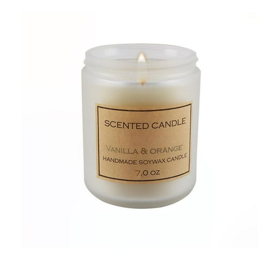 Fnyoxu Scented Candles for Home Scented Strong Fragranced Aromatherapy Candle Soy Wax Candles Scented for Men Women in Jar Lavender Lemon