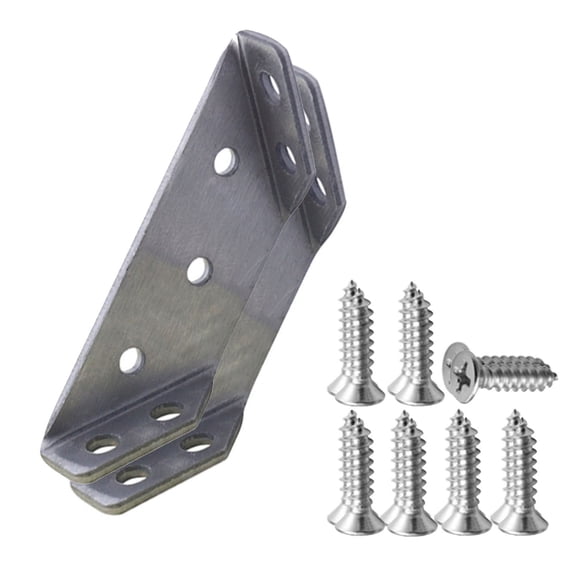 Fnyoxu Stainless Steel Multifunctional Corner Three Sided Fixed Corner Brace Cabinet Trapezoidal Hanging Angle Hanging Layer Board Support Furniture Connecto(Multi-Color)