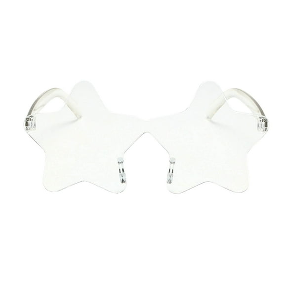 Fnyoxu Star Shape Sunglasses Tinted Party Sunglasses Color Glasses for Women Men for Wedding Dance Party Halloween Party Supplies