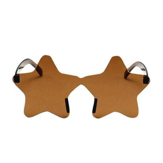 Fnyoxu Star Shape Sunglasses Tinted Party Sunglasses Color Glasses for Women Men for Wedding Dance Party Halloween Party Supplies