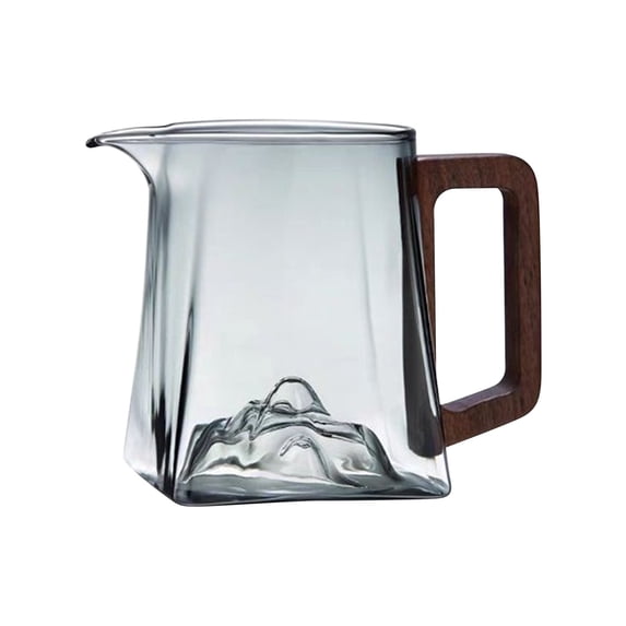 Fnyoxu Tea Kettle with Infuser & Wood Handle,Borosilicate Glass Tea Maker for Loose Leaf Tea,Tea Steeper for Tea