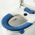 thumbnail image 1 of Fnyoxu Toilet Seat Cover, Soft Toilet Mat with Non-Slip Bath Rug - Plush Cushioned Pad, Quick-Drying & Easy Clean, Universal Fit for All Toilets, Hygienic Bathroom Accessory, 1 of 6