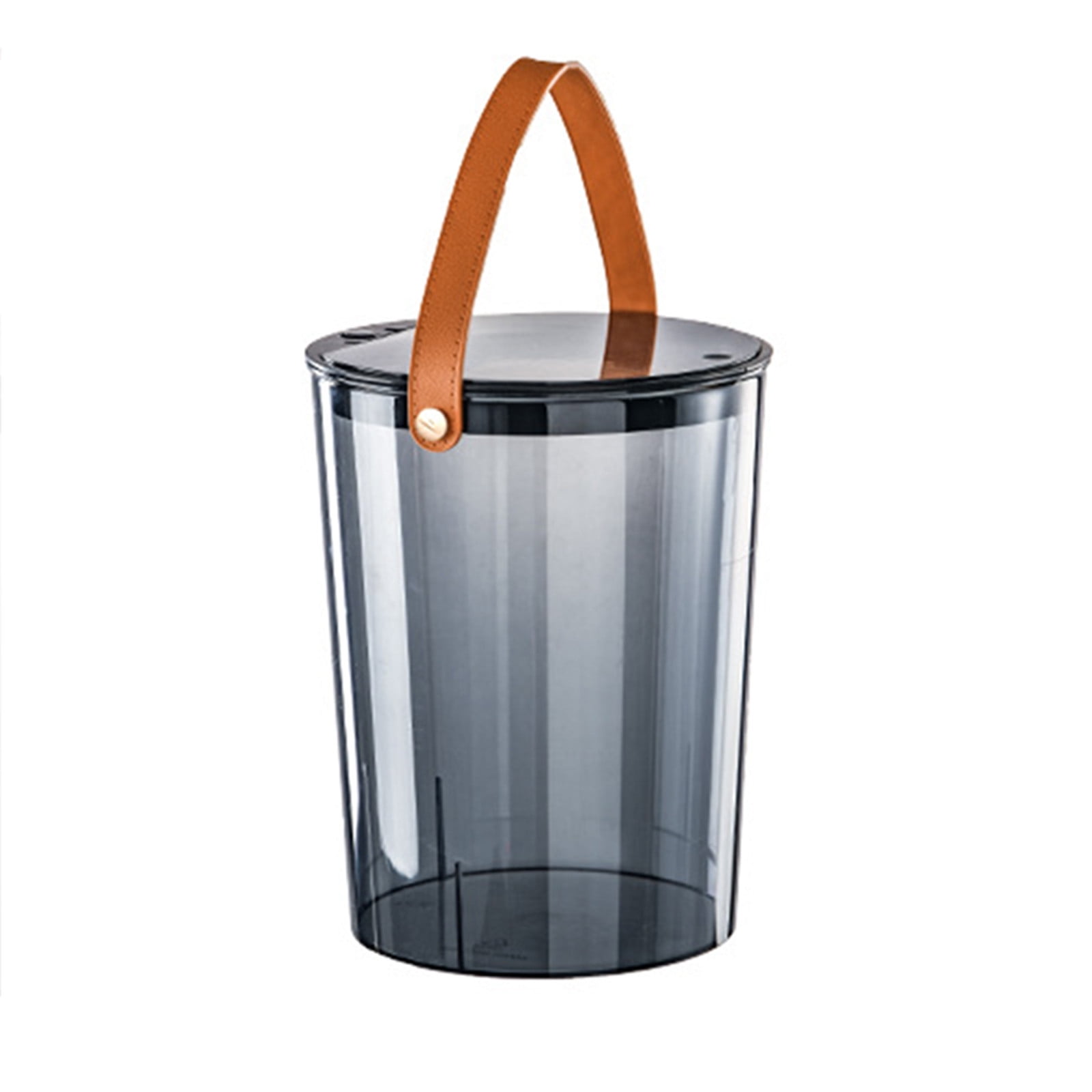Fnyoxu Transparent Plastic Trash Cans Small Trash Can Wastebasket With ...