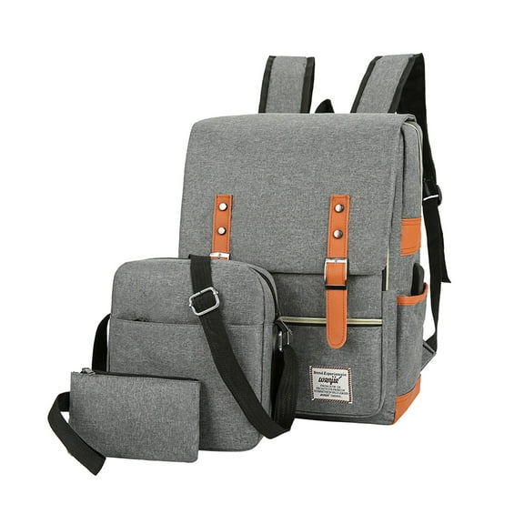 Fnyoxu Travel Laptop Backpack, Large Womens Mens Travel Backpack, 17 In Business Carry On Backpack With Crossbody And Coin Purse, Durable College Bag Three Piece