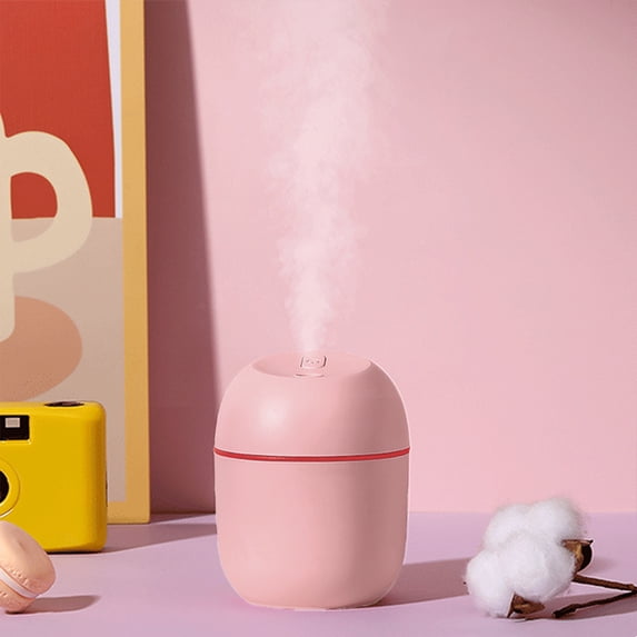 Fnyoxu USB Humidifier with,Quiet Cool Mist Humidifier for Bedroom and Office,Plants,Easy To Clean