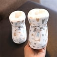 thumbnail image 1 of Fnyoxu Warm Furs Baby Boots Shoes, Winter Cotton Shoes, Plush and Thick Soft Sole for Warmth, 11cm, 1 of 1