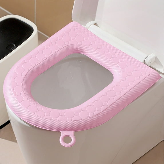 Fnyoxu Waterproof Toilet Seat Cover - EVA Foam Cushion For All Seasons, Lightweight Rainproof Pad With Easy-To-Install Self-Adhesive Backing, Universal Fit For Standard Toilets