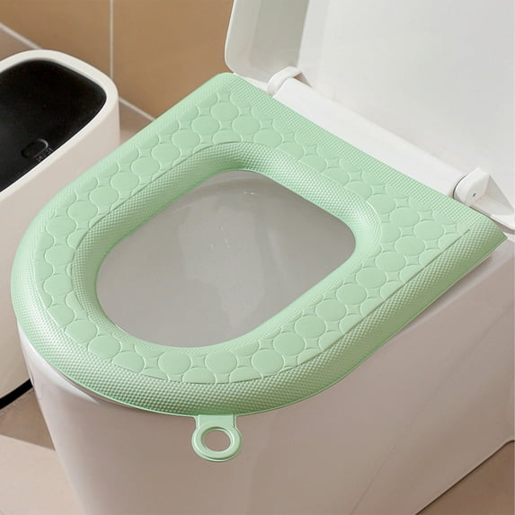 Fnyoxu Waterproof Toilet Seat Cover - EVA Foam Cushion For All Seasons, Lightweight Rainproof Pad With Easy-To-Install Self-Adhesive Backing, Universal Fit For Standard Toilets
