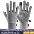 thumbnail image 1 of Fnyoxu Waterproof Winter Gloves Men, Windproof Snow Ski Gloves, Breathable Warm Thermal Gloves for Women, 5-Finger Touchscreen Gloves for Driving Workout Running Hiking Cycling Snowboarding, 1 of 9