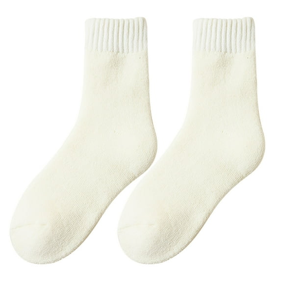 Fnyoxu Winter Thermal Socks, Plush Socks for Children, Winter Thick and Warm Wool Socks for Women, Medium Length Floor Socks