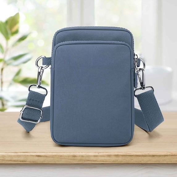 Fnyoxu Women’s Lightweight Crossbody Bag Water-Resistant Nylon Phone Pouch with Adjustable Strap, Multiple Pockets for Summer Travel & Daily Essentials